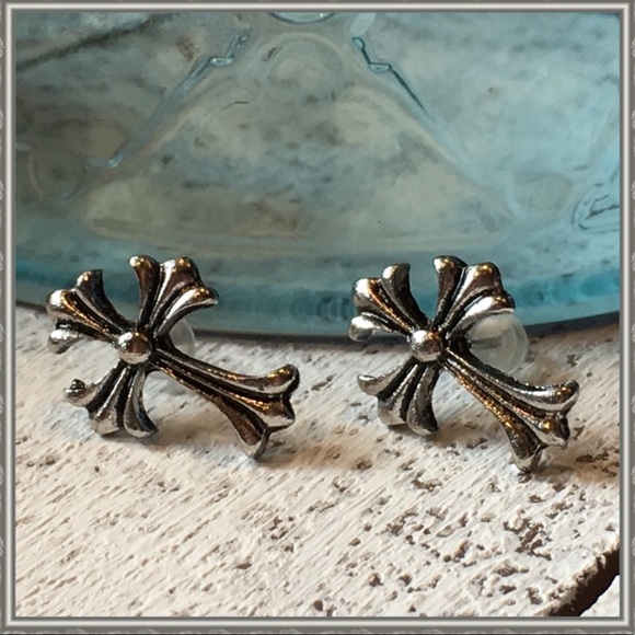 Cross Earrings - Picture 2 of 3